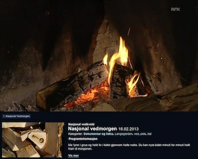 Nasjonal vedmorgen 16.02.2013 / NRK TV