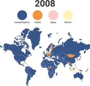 2008: Internet Explorer Dominates Worldwide / dadaviz