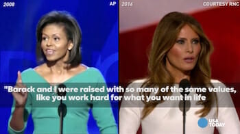 See Melania Trump, Michelle Obama's speeches side-by-side（YouTube）
