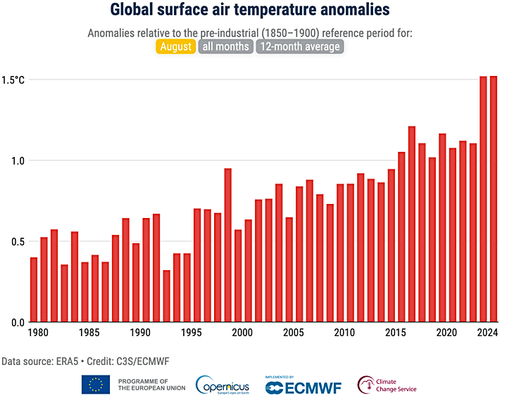 air temp august 2024