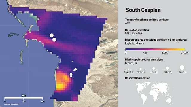 MethaneSAT -South Caspian